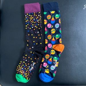 Happy Socks Mens 8-12 NWOT Birthday Celebration Socks